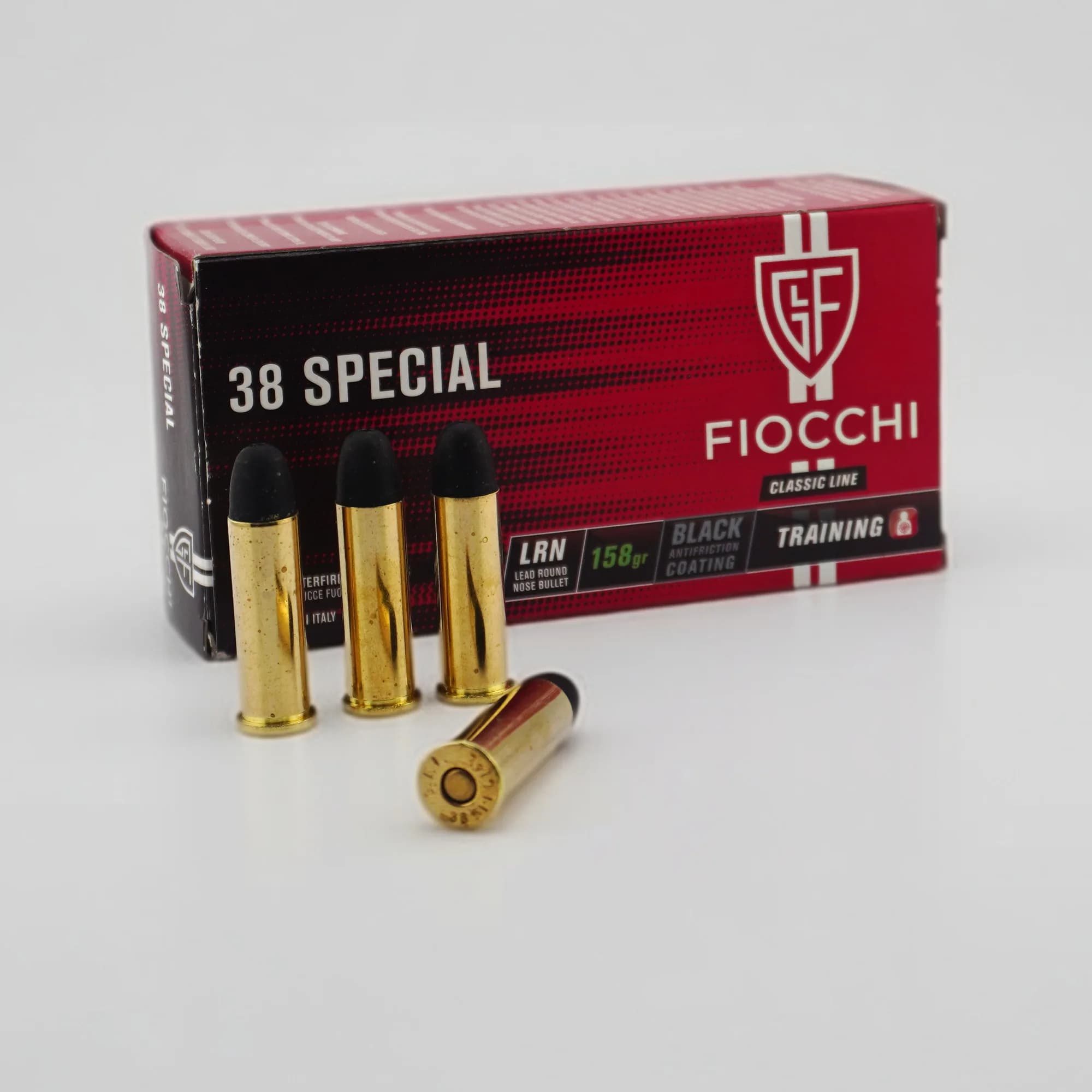 Fiocchi .38 Special LRN TFL 158 grs Revolverpatronen, 50 Schuss, Hauptansicht